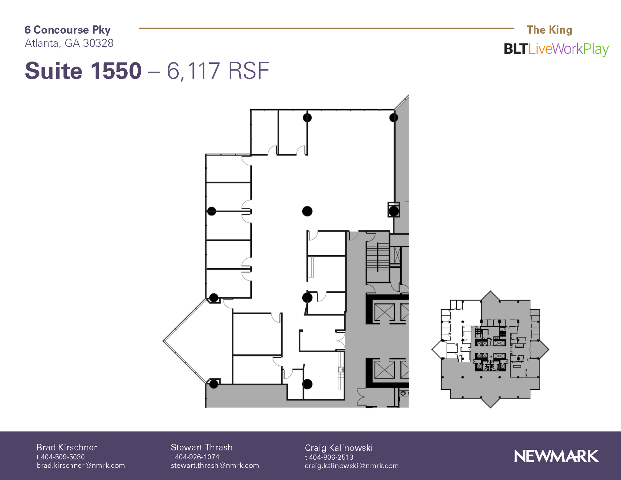 6 Concourse Pky NE, Atlanta, GA en alquiler Plano de la planta- Imagen 1 de 1