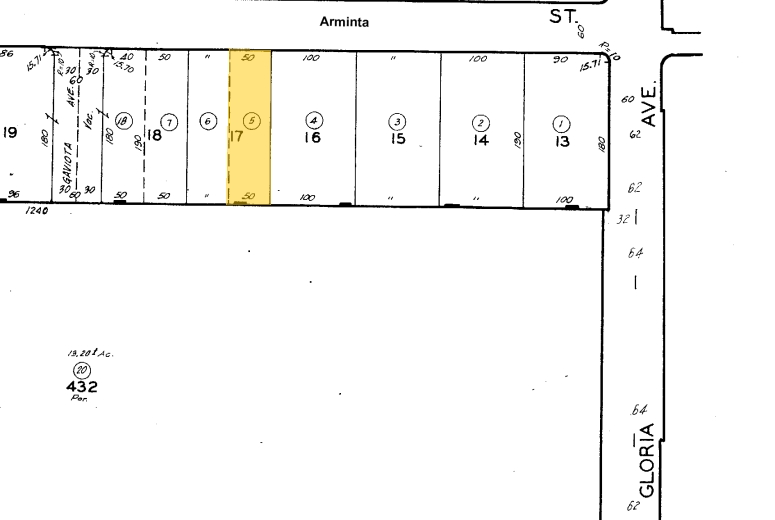 16022 Arminta St, Van Nuys, CA en alquiler - Plano de solar - Imagen 3 de 3