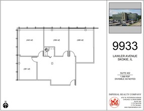 9933 Lawler Ave, Skokie, IL en alquiler Plano de la planta- Imagen 1 de 5