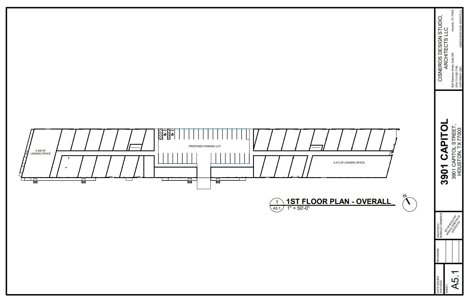 3901 Capitol St, Houston, TX en alquiler Plano de la planta- Imagen 1 de 1