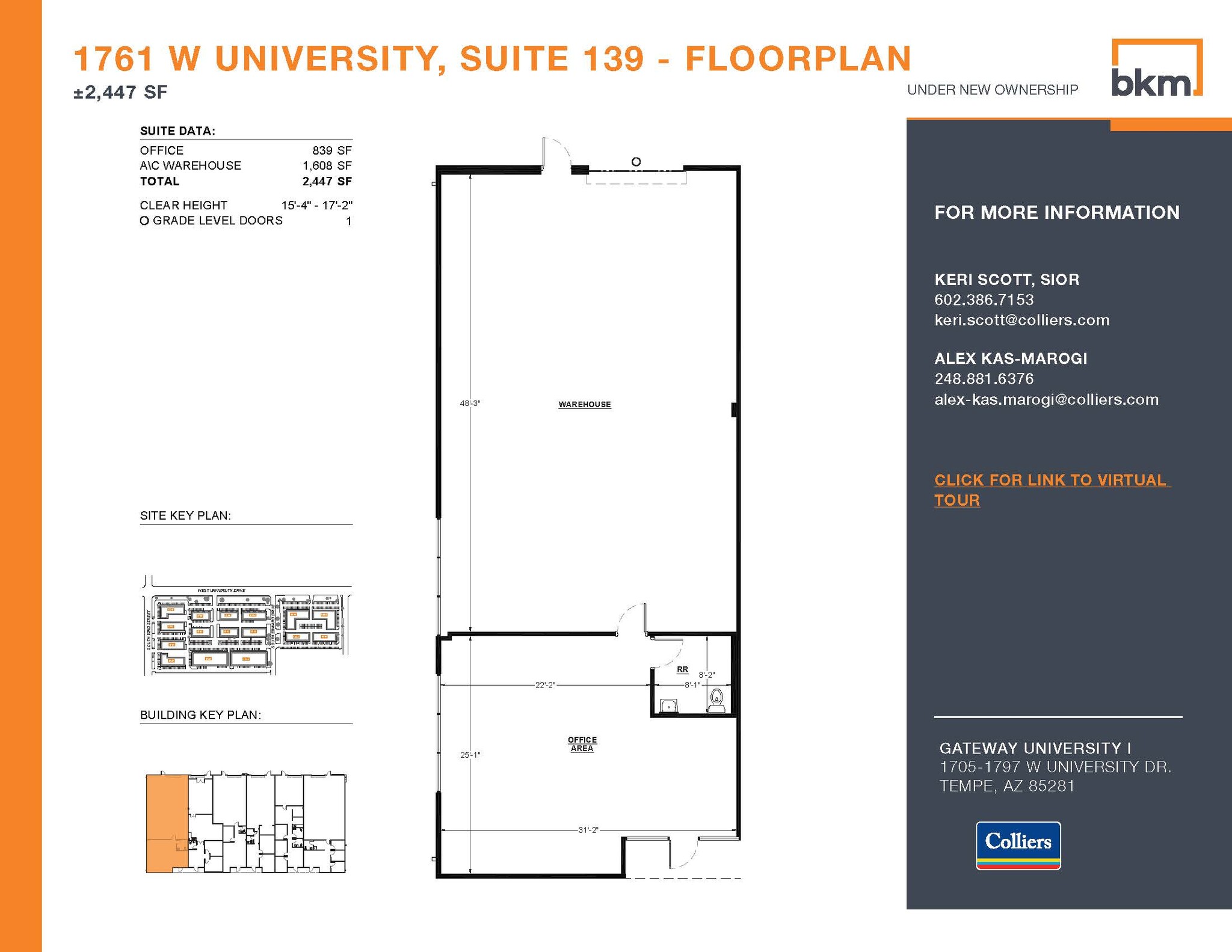 1705 W University Dr, Tempe, AZ en alquiler Plano de la planta- Imagen 1 de 1