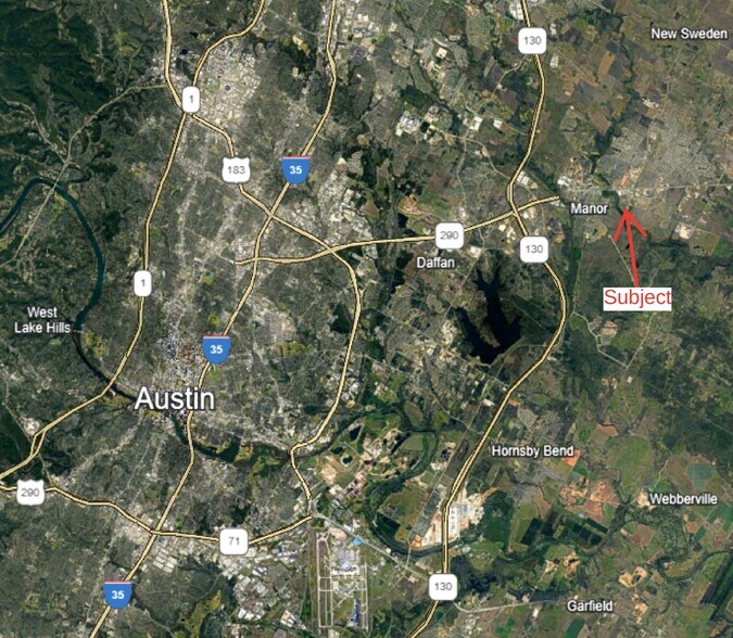 13904 Old Highway 20, Manor, TX en venta - Vista aérea - Imagen 2 de 3