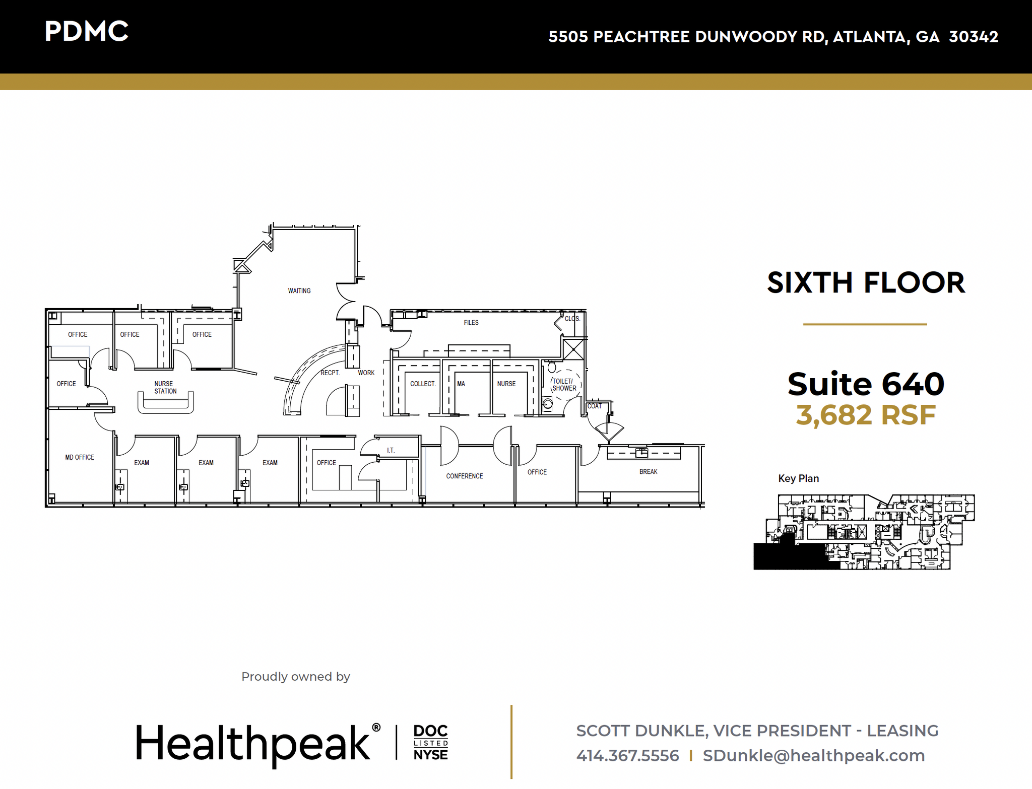 5505 Peachtree Dunwoody Rd NE, Atlanta, GA en alquiler Plano de la planta- Imagen 1 de 1