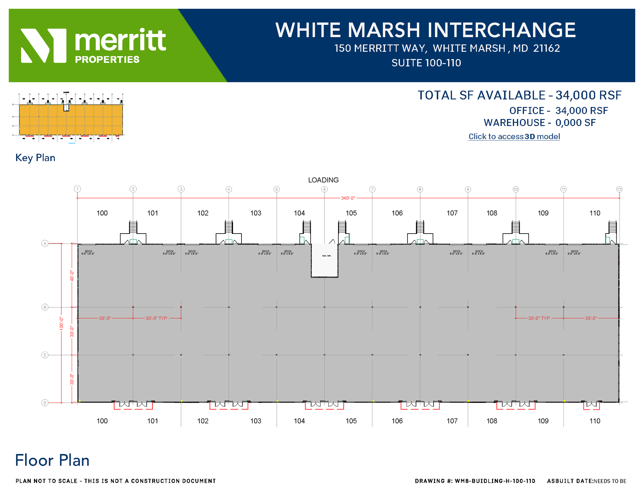 10301 Philadelphia Rd, White Marsh, MD en alquiler Plano de la planta- Imagen 1 de 1