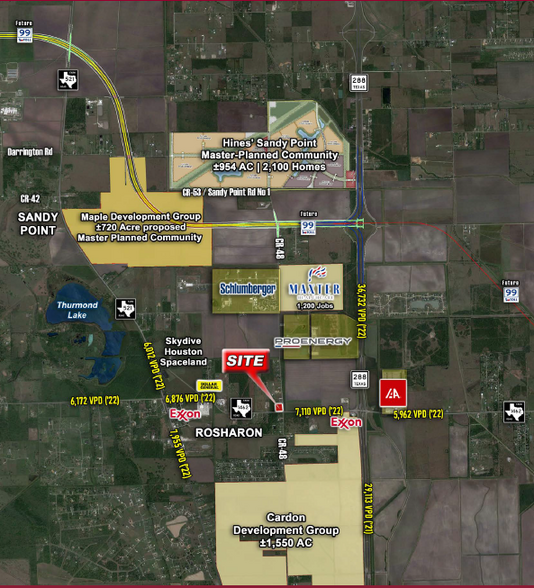 NWC of FM 1462 & CR-48, Rosharon, TX en venta - Plano de solar - Imagen 2 de 2