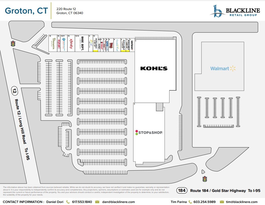 220 Route 12, Groton, CT en alquiler Plano del sitio- Imagen 1 de 1