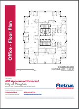 400 Applewood Cres, Vaughan, ON en alquiler Plano de la planta- Imagen 1 de 1