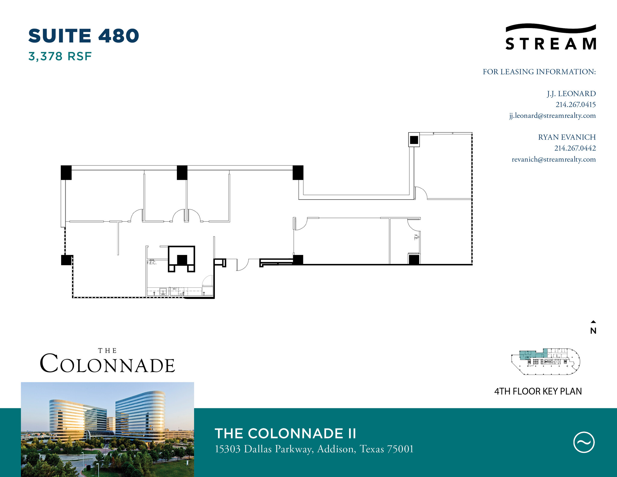 15301 N Dallas Pky, Addison, TX en alquiler Plano de la planta- Imagen 1 de 2