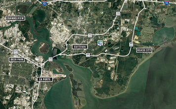 1800 Kilgore Rd & 0 Jones Rd, Baytown, TX - VISTA AÉREA  vista de mapa