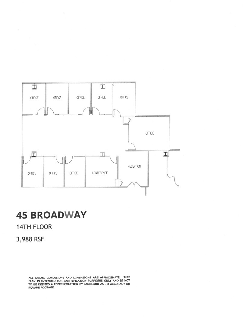 45 Broadway, New York, NY en alquiler Plano de la planta- Imagen 1 de 1