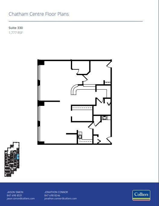 1901 N Roselle Rd, Schaumburg, IL en alquiler Plano de la planta- Imagen 1 de 2