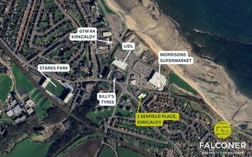 1 Seafield Rd, Kirkcaldy, FIF - AÉREA vista de mapa