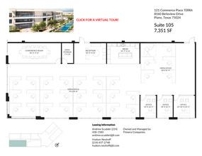 8560 Belleview Dr, Plano, TX en alquiler Plano de la planta- Imagen 2 de 5