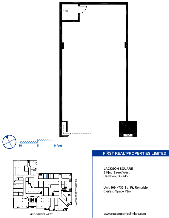 100, 110, and 120 King St W, Hamilton, ON en alquiler Plano de la planta- Imagen 1 de 1