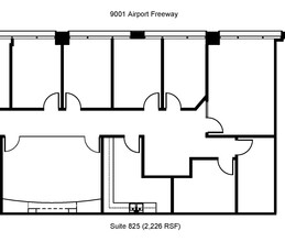 9001-9003 Airport Fwy, North Richland Hills, TX en alquiler Plano de la planta- Imagen 1 de 1