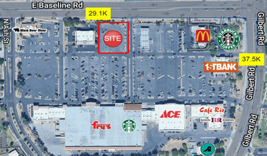 1845 E Baseline Rd, Gilbert, AZ - VISTA AÉREA  vista de mapa