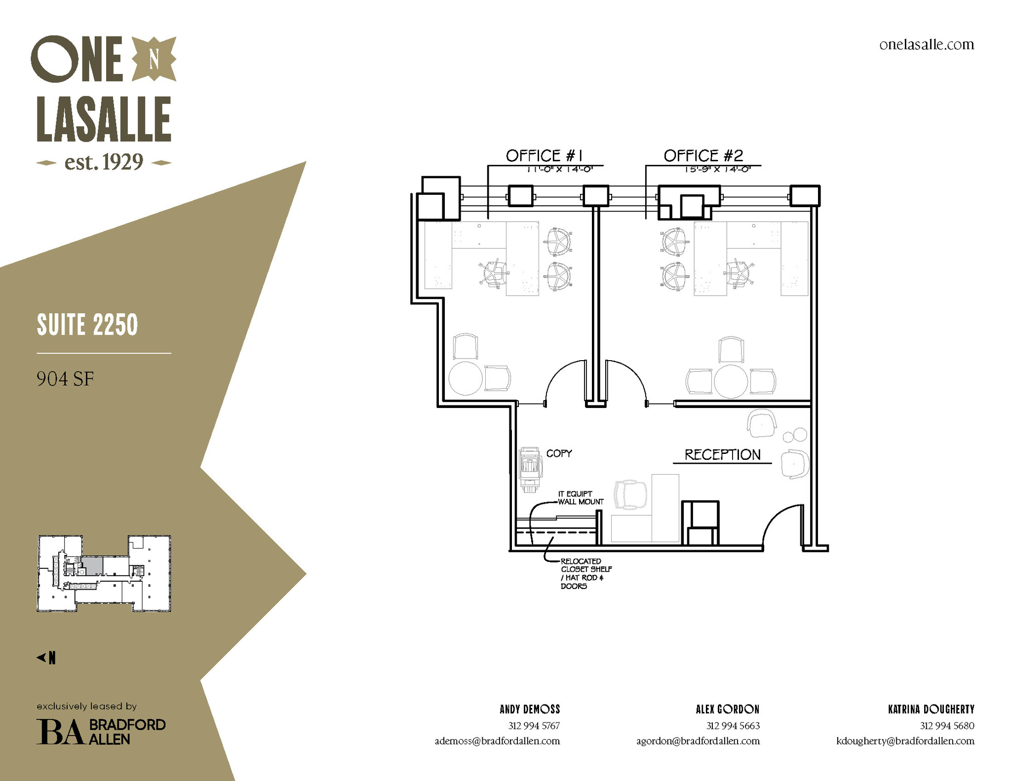 1 N La Salle St, Chicago, IL en alquiler Plano de la planta- Imagen 1 de 1