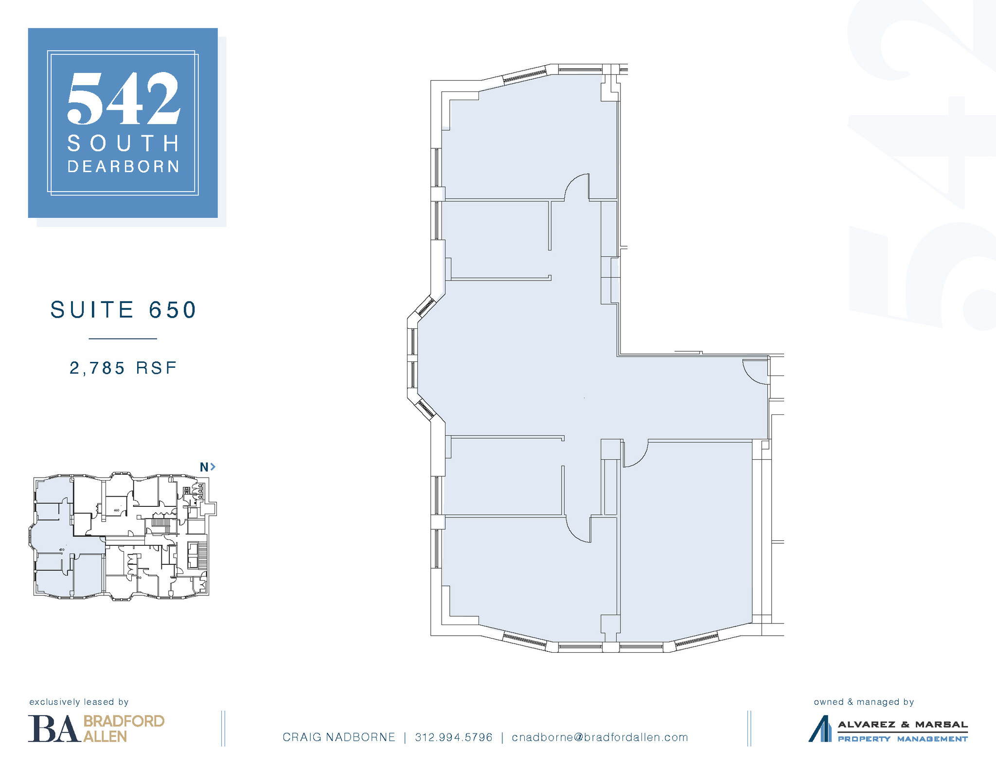 542-550 S Dearborn St, Chicago, IL en alquiler Plano de la planta- Imagen 1 de 2