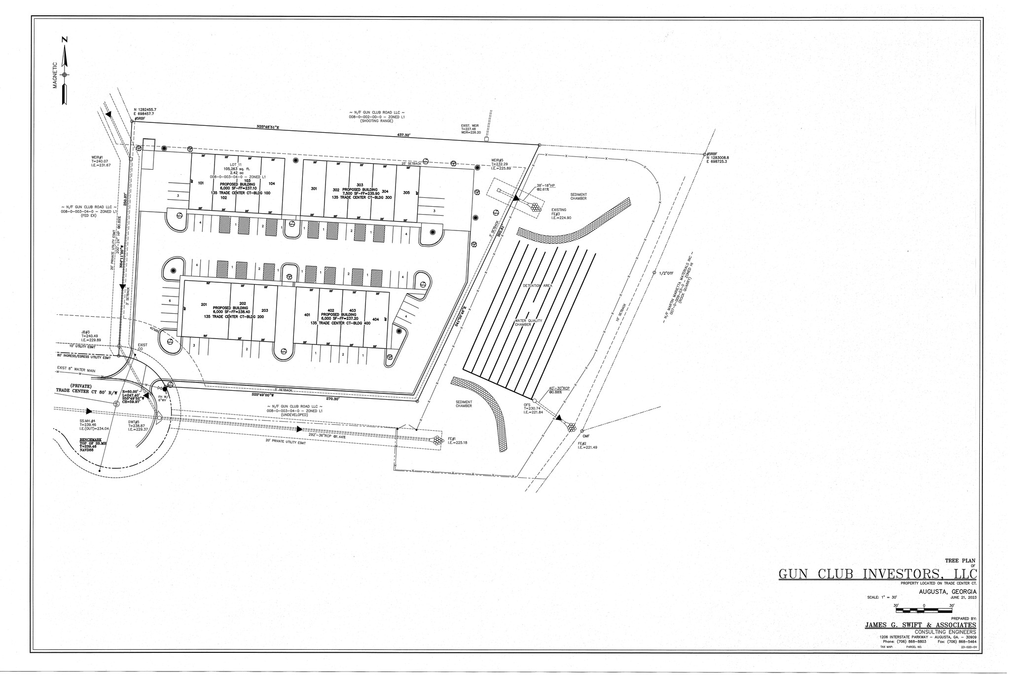 135 Trade Center Court, Augusta, GA en alquiler Plano del sitio- Imagen 1 de 1