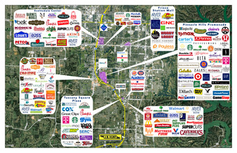 475-559 N 46th St, Rogers, AR - VISTA AÉREA  vista de mapa