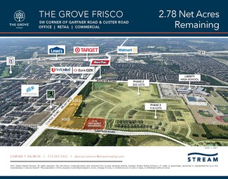 Más detalles para SWC Custer Rd & Gartner Rd, Frisco, TX - Terrenos en venta