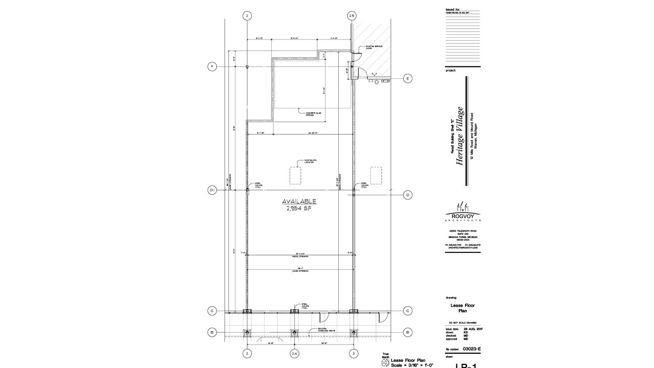 5709-5773 E 12 Mile Rd, Warren, MI en alquiler Plano de la planta- Imagen 1 de 2