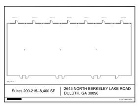 2645 N Berkeley Lake Rd, Duluth, GA en alquiler Plano del sitio- Imagen 1 de 1