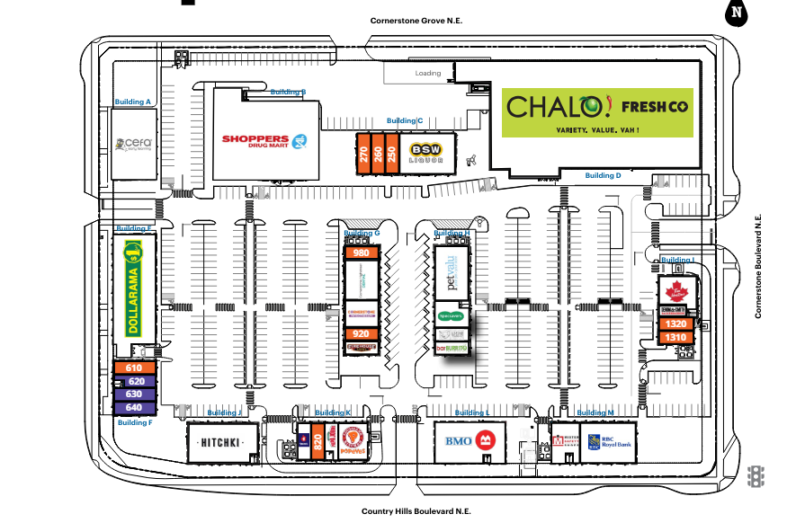 1155 Cornerstone Blvd NE, Calgary, AB en alquiler - Plano del sitio - Imagen 1 de 1