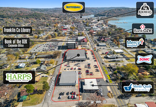 700 W Commercial St, Ozark, AR - VISTA AÉREA  vista de mapa - Image1