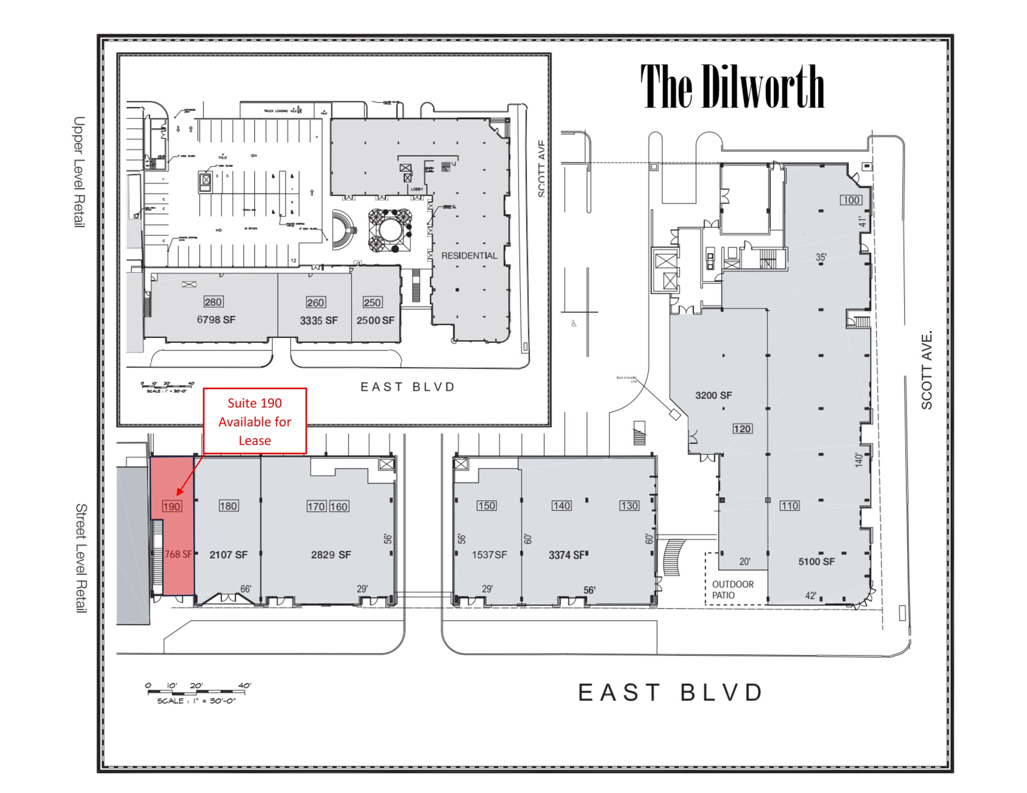 1315 East Blvd, Charlotte, NC en alquiler Plano del sitio- Imagen 1 de 3