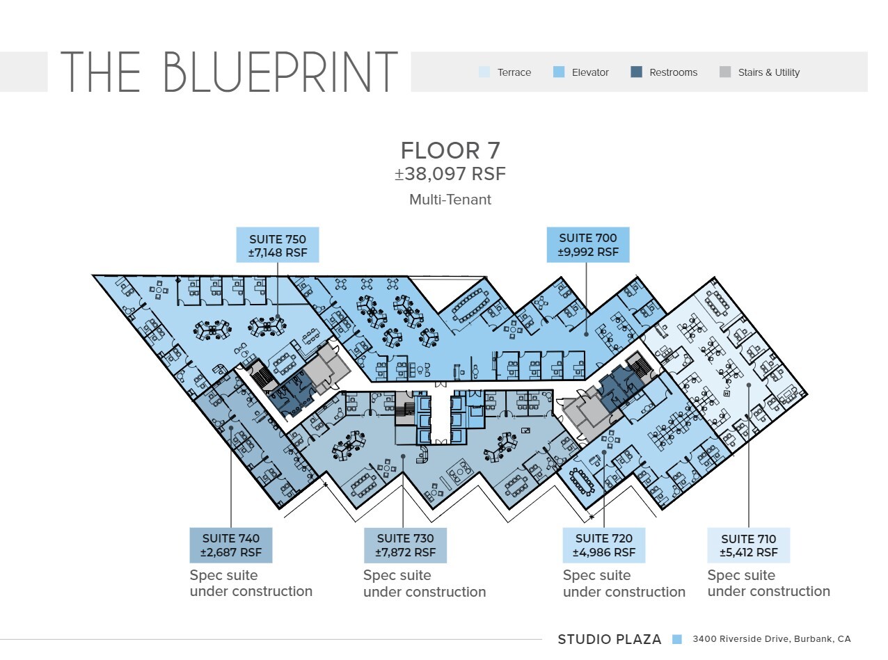 3400 W Riverside Dr, Burbank, CA en alquiler Plano de la planta- Imagen 1 de 1