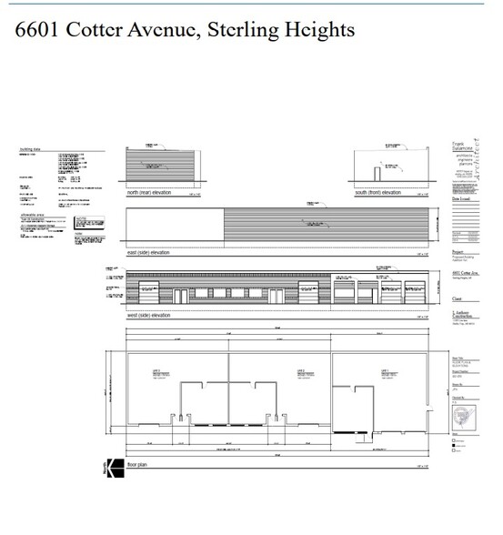 6601 Cotter Ave, Sterling Heights, MI en alquiler - Plano de la planta - Imagen 3 de 3