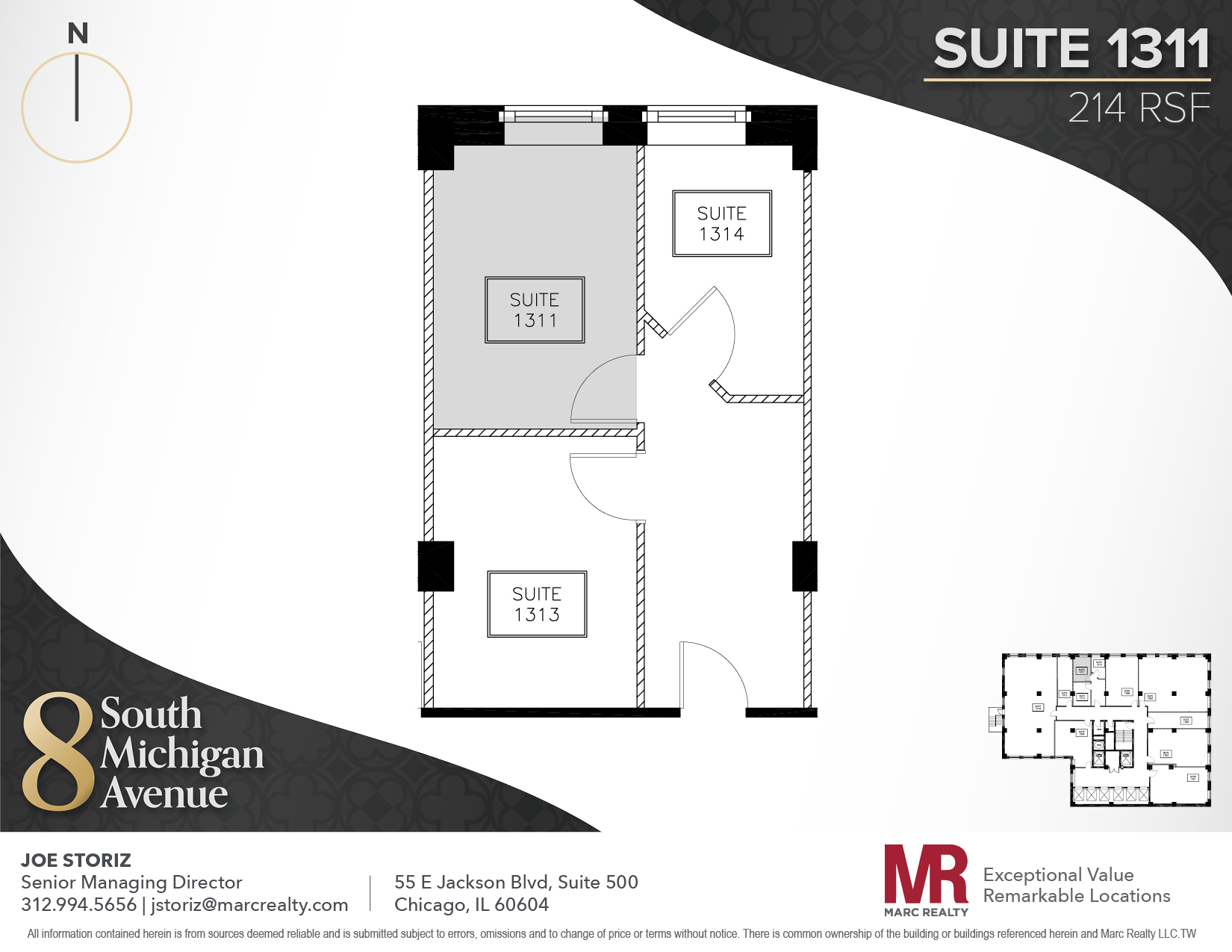 8 S Michigan Ave, Chicago, IL en alquiler Plano de la planta- Imagen 1 de 1