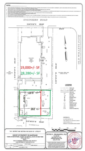 50 Engineers Road, Hauppauge, NY en alquiler - Plano del sitio - Imagen 1 de 1