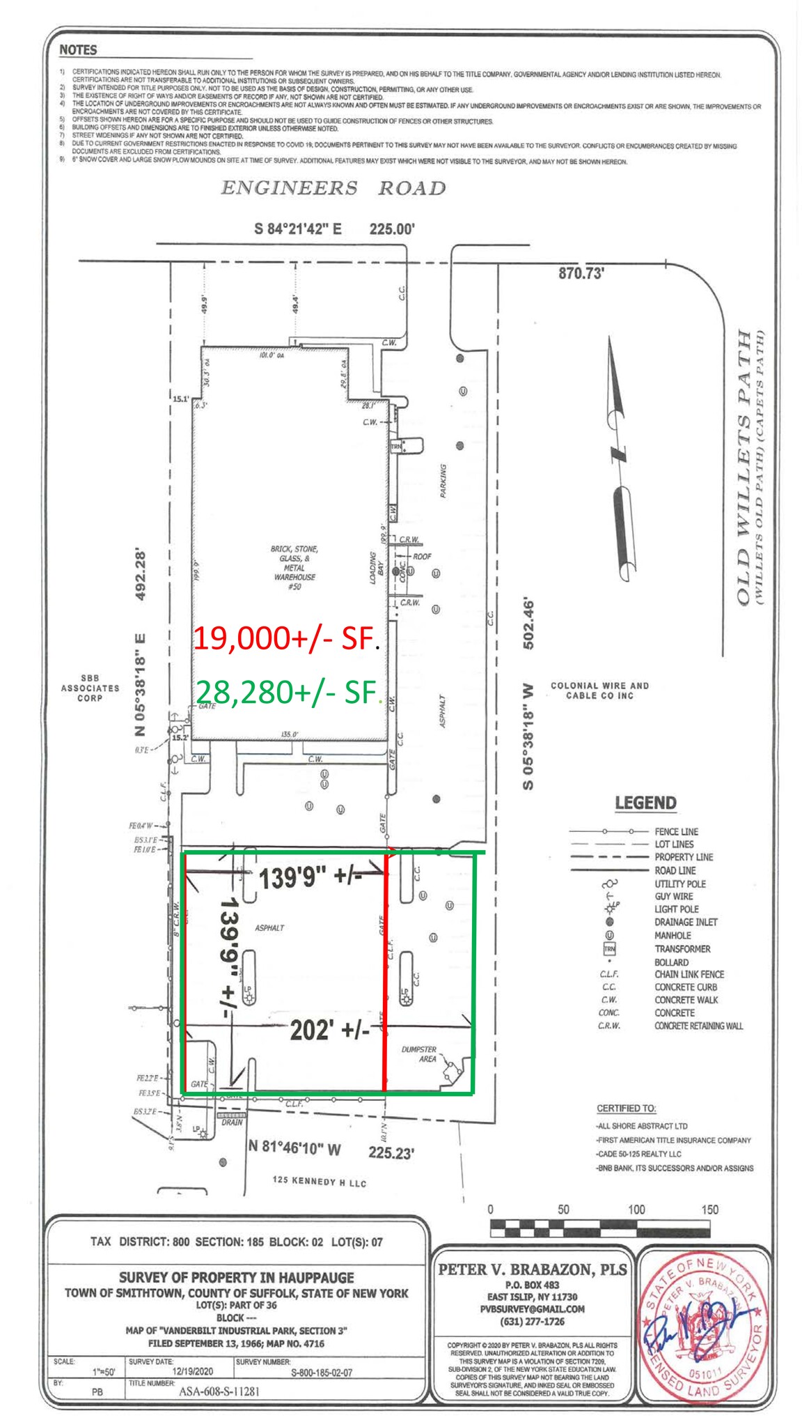 50 Engineers Road, Hauppauge, NY en alquiler Plano del sitio- Imagen 1 de 2