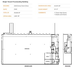 2340 Enrico Fermi Dr, San Diego, CA en alquiler Plano de la planta- Imagen 1 de 2