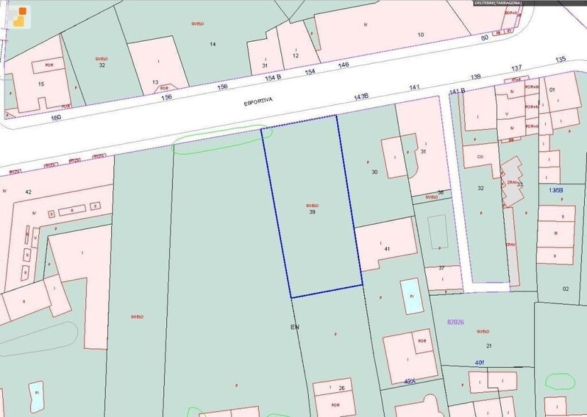 Terreno en Deltebre, Tarragona en venta - Plano de solar - Imagen 2 de 4
