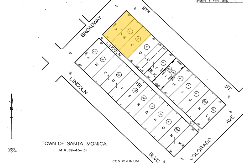 820 Broadway, Santa Monica, CA en alquiler - Plano de solar - Imagen 2 de 3