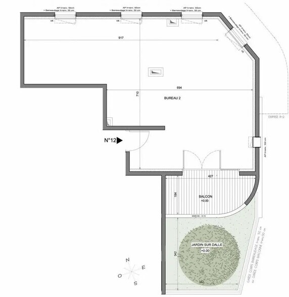 Oficina en Nice en venta - Plano de la planta - Imagen 3 de 3