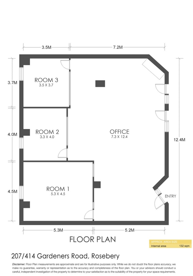 414-416 Gardeners Rd, Rosebery, NSW 2018 - Unidad 7 -  - Plano de la planta - Image 1 of 6