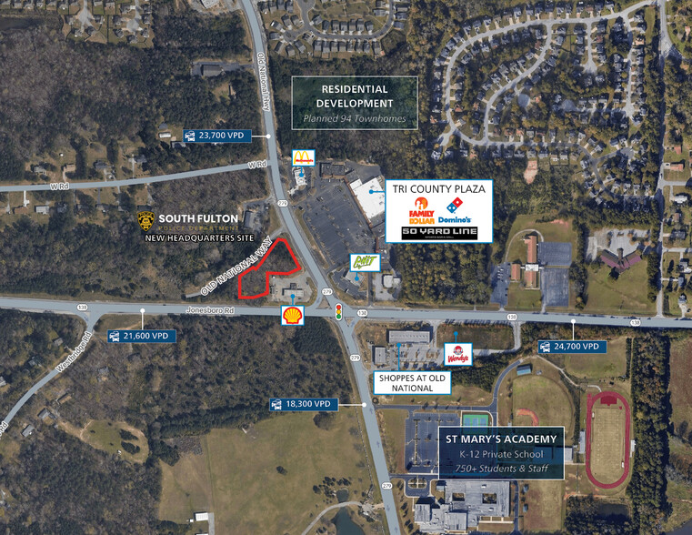 0 Old National Hwy, Fairburn, GA en venta - Foto del edificio - Imagen 2 de 3