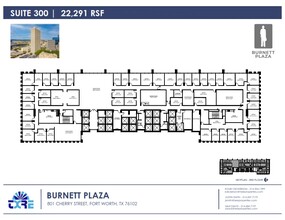 801 Cherry St, Fort Worth, TX en alquiler Plano de la planta- Imagen 1 de 2