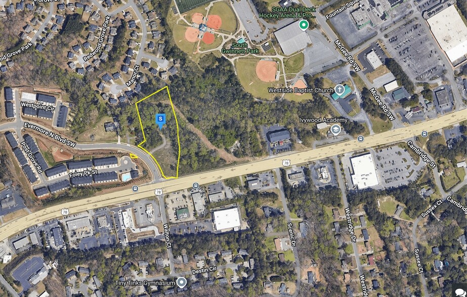 3043 Main St W, Snellville, GA en venta - Plano de solar - Imagen 1 de 2