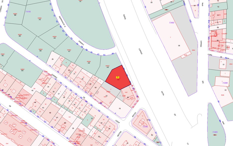 Terreno en El Vendrell, Tarragona en venta - Plano de solar - Imagen 3 de 9