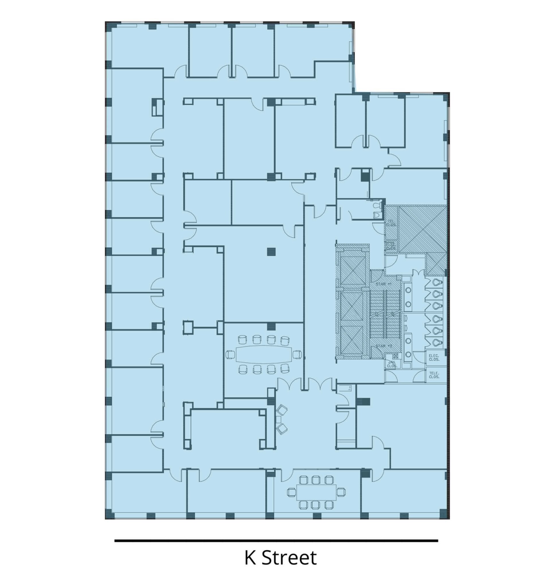 1750 K St NW, Washington, DC en alquiler Plano de la planta- Imagen 1 de 1