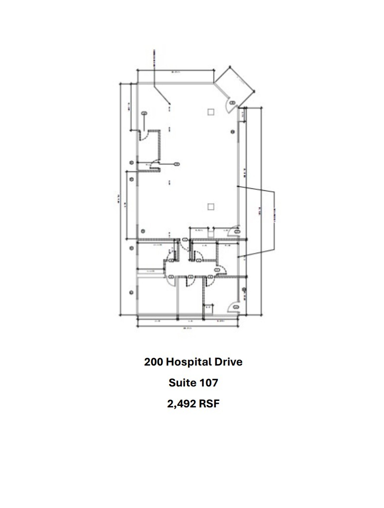 200 Hospital Dr, Glen Burnie, MD en alquiler Plano de la planta- Imagen 1 de 2