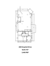 200 Hospital Dr, Glen Burnie, MD en alquiler Plano de la planta- Imagen 1 de 2