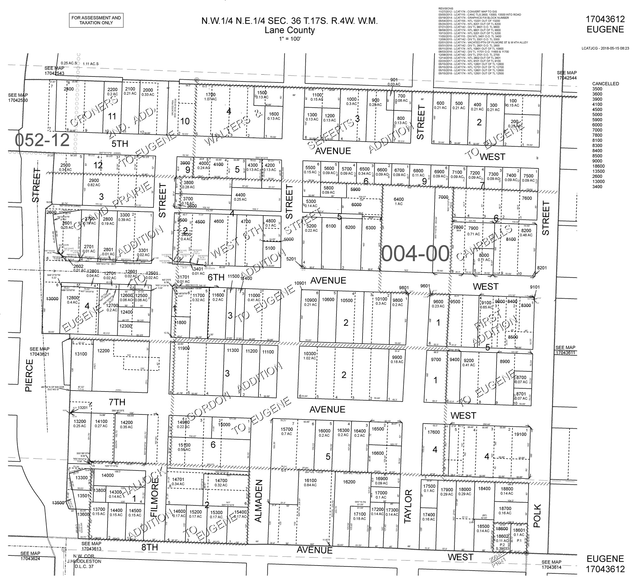 W 6th Ave, Eugene, OR en alquiler Plano de solar- Imagen 1 de 2