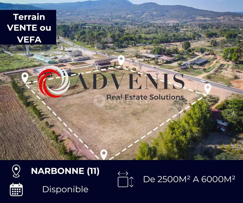 Terreno en Narbonne en venta Vista aérea- Imagen 1 de 2