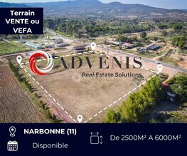 Narbonne, AUD - AÉREA vista de mapa